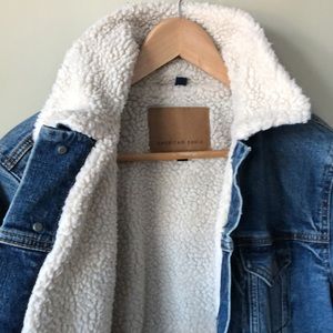 Shearling lined Denim Jacket